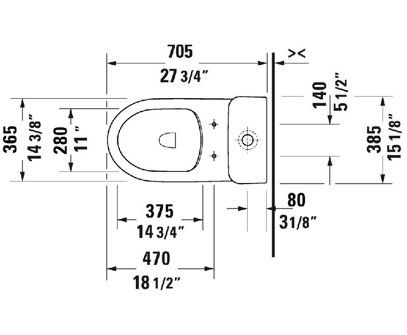Duravit No.1 Basic Floor Mounted Toilet Bowl Dual Flush Wayfair